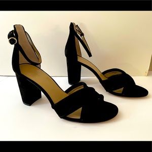 Ann Taylor Gillian Suede crisscross sandals